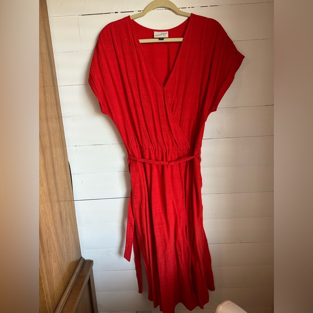 Blood orange day dress